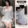 Ropa interior sexy para mujer, uniforme tentador, pijama sexy, estilo novio, camisa talla grande 1432