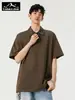 Nuevo Estilo de Verano del Explorador Marca Americana de Moda Camiseta Casual con Bloques de Color Falsa de Dos Piezas con un Aspecto como de Esposo, Camiseta Polo para Hombre
