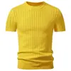 Comércio Exterior Transfronteiriço 2026 nova malha de manga curta suéter masculino camisa de manga curta moderna Amazon AliExpress