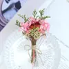 Mini Flores Naturales Estilo Bosque Transfronterizo de 12 cm, Flores Secas, Flores Preservadas, Mini Ramillete, Ramillete de Boda, Flor para Puerta de Coche