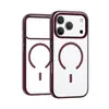 Adecuado para iPhone 18 Pro: Funda de teléfono cristalina, magnética y minimalista con alta transparencia y color sólido, que ofrece protección contra caídas