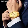 El Reloj de Cuarzo para Hombre Más Vendido de Sanda con Calendario, Reloj Sencillo Luminoso para Hombre, Reloj Casual Impermeable con Correa de Acero para Hombres de Negocios