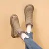 Comércio exterior transfronteiriço moda de inverno botas de neve quentes para mulheres, botas curtas, sapatos quentes grandes de algodão, botas Martin peludas e espessadas para mulheres