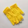 Luvas de tricô para tela sensível ao toque com impressão matricial, adequadas para outono e inverno, unissex, para atividades ao ar livre, para adultos, quentes, cor sólida, luvas para tela sensível ao toque com logo.