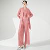 Terno da Moda para Mulheres, Conjunto de Três Peças de Alta Qualidade, Temperamento Sofisticado, Design para o Dia a Dia, Roupa Miyake Plissada, Conjunto Completo