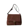 Bolsa Retro Escarchada de Invierno para Mujer 2025 Nueva Bolsa Versátil de Gama Alta para Viajar Bolso de Moda Nicho de Hombro Único Cruzado