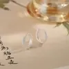 Pendientes de Aro Retorcido de Alta Gama para Mujer, Sencillos y Modernos, Versátiles, Lujo Ligero, Pendientes de Aro Elegantes, Accesorios de Oreja Modernos y Únicos