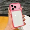Case de Telefone para iPhone 18 PRO em Acrílico Colorido Translúcido, Tipo Cream Puff, com Borda Arredondada e Furos Finos, Case com Proteção contra Quedas para Apple 17