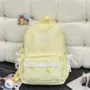 Mochila de Raya de Encaje Suave y Linda Estilo Nuevo Primavera y Verano para Mujer, Estilo Chica Dulce Fufu, Mochila Tesoro para Viajes Diarios en Color Morado Batata