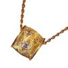 Nuevas Explosiones Medio Antiguo Oro Cepillado Barril de Cintura Ocho Puntas Estrella Collar Cadena de Lana Retro Cadena de Clavícula