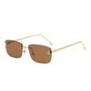 Jamie 8031 Estilo Celebridad Europea y Americana Elegantes Gafas de Sol Cuadradas Sin Marco Incrustadas con Diamantes para Hombres con Letra "F" Gafas de Sol para Mujeres