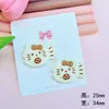 Cabeça de Gato Desenho Animado Acessórios de Peixe em Acrílico DIY Presilha de Cabelo Acessórios de Joia Capa de Celular Pingente Acessórios de Cabelo Materiais Artesanais