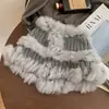 Chapéu de pele de coelho infantil inverno estilo coreano rosto pequeno tudo combina chapéu de lã tricotado pelúcia chapéu balde pescador fofo moda