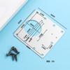 Placa de Montagem de Dobradiça Placa de Reparo de Porta de Armário Kit de Reparo Acessórios de Dobradiça de Armário Placa de Fixação de Dobradiça Espessa de Aço Inoxidável