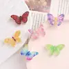 Accesorios de resina para manualidades de dibujos animados, accesorios de tamaño pequeño, mariposa translúcida, crema, pasador de pelo hecho a mano, funda para teléfono móvil, accesorios de hebilla para zapatos