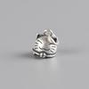 Golden Deer King Foot Silver Vintage Matte Fortune Pequeno Sino Jóias de Prata Atacado Pingente Artesanal Feminino Kawaii Cat Acessórios