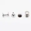Remaches Metálicos de Doble Cara del Fabricante en Stock, Broches de Presión Electroplateados de un Solo Lado, Accesorios para Ropa, Remaches Redondos de Tapa de un Solo Lado