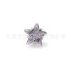 F136 titanio estrella de cinco puntas circonita arete garra de estrella circonio aleación de titanio G23 joyería para perforación del cuerpo humano clavo para cartílago de oreja