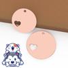Venta Caliente Transfronteriza Grabado Láser Personalizado Anti-pérdida Accesorios para Mascotas Acero Inoxidable Metal Hueco Redondo Colgante Etiquetado de Perros