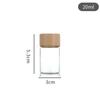 30 garrafa de vidro com tampa de bambu parafuso selado frasco de amostra sub-garrafa de medicina tradicional chinesa embalagem garrafa de cuidados de saúde garrafa de tubo de frasco de chá