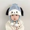 Touca de Bebê Outono e Inverno Proteção de Orelha para Bebê Touca de Pelúcia para Bebês e Crianças Pequenas Bonita Touca de Lã Touca de Inverno Espessada e Quente no Inverno