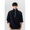 Sudadera de Media Cremallera para Hombre 2025 Primavera Nueva Americana Retro Pasillo Pesada Marca Trendy Suelta Casual Chaqueta de Cuello