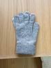 Guantes de Punto de Color Sólido para Invierno Estilo Han Feng Mismos que los de Bloggers Ins con Lazo de Cinco Dedos Guantes de Lana Lindos para Mujer