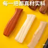 Mango de cuchillo de cocina madera de peral accesorio de dos piezas reemplazo doméstico madera maciza protector de mano fijo mango hecho a mano remache de mango de cuchillo