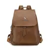 Mochila nueva para mujer, piel suave, gran capacidad, diseño de tapa abatible, moderna y versátil, adecuada para el uso diario informal, viajes y como mochila escolar