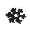 Tarjeta de Herramienta Copo de Nieve Octagonal 18 en 1 Llave Multifunción de Acero Inoxidable de 8 Esquinas Hexagonales Tipo Multicorner Portátil Práctico