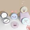Espejo plegable de dibujos animados lindo inspvc espejo de maquillaje comercial espejo de escritorio para chicas japonesas portátil portátil al por mayor