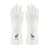Guantes de Lavavajillas para el Hogar para Mujer, Guantes de Goma Impermeables para Lavar Ropa, Guantes Finos de Látex de Higiene Doméstica