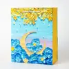 Bolsa de Regalo de Pintura al Óleo Creativa, Bolso Tote Artístico de Nuevo Estilo, Exquisito Empaque de Ramo para Vacaciones y Cumpleaños, Bolsa de Papel para Regalo