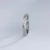 Novo Anel de Casal Folha Amor para Homens e Mulheres Um Par de Anel Aberto Simples da Moda Anel de Galho Criativo Personalizado