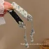 Horquilla de Diamantes Brillantes con Cascabel y Borla Estilo Chino Retro para Mujer, Elegante Pinza Lateral, Pinza para Flequillo, Accesorio de Moda para el Cabello