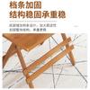 Mesa de comedor plegable para el hogar, mesa de comedor sencilla de bambú de madera maciza, mesa de comedor para exteriores, silla plegable de alquiler, mesa cuadrada para apartamento pequeño