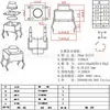 Interruptor Tátil, Microinterruptor com Botão Pequeno, Tipo Plug-in Vertical de Quatro Pinos, Interruptor Tátil Plugável Pequeno da Série 6*6