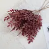 Simulación de hojas dedicadas hojas de plantas verdes flores de boda auditorio de bodas hojas suaves de Banyan flores de seda al por mayor arco flores decorativas