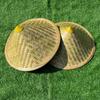 Sombrero de ala ancha grande de cuero verde tejido de bambú para adulto niño exterior sombrilla sombrero para el sol granjero jardín té pesca sombrero de paja