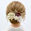 Set de Accesorios para el Cabello Kimono con Flor de Lazo para el Cabello, Flor de Seda Japonesa con Pinza en Forma de U, Pasador para el Cabello Yukata, Adorno para el Cabello, Pinza para el Cabello de Estilo Japonés