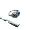 Anillo simple con candado de loto y esmalte cloisonné en plata esterlina s925 para mujer, estilo étnico, abierto, joyería de plata