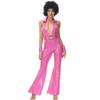 M-XL Abrigo Disco Vintage de los 70 para Dama Cosplay Disfraz de Halloween Vestido de Baile de Show