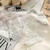 Ropa Interior Nueva de Encaje para Mujer Malla Cintura Media Sin Costuras Ultradelgada Fresca Transpirable Talla Grande Niña Estampada Bragas para Adultos