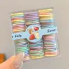 Lindo Set de Gomas para el Cabello para Niños que No Dañan el Cabello, Bandas Elásticas de Alta Elasticidad para Niñas y Bebés, Cuerdas Pequeñas para el Cabello del Tamaño de un Pulgar