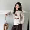 Suéter Feminino Transfronteiriço 2026 Outono Profundo Novo Estilo Infantil Outono/Inverno Cartoon Tricô Roupa Externa Média/Grande Roupa Infantil Tendência