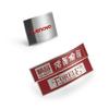 Etiqueta de Hardware de Aluminio para Maleta de Metal con Logotipo y Marca Registrada, Aleación de Zinc Fundido a Presión, Logotipo de Ropa Troquelado