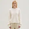 Suéter de Lã Cashmere Dourado Suave Tecnologia Negra Malha Sem Costura Escovada Outono e Inverno Roupa de Trabalho Quente Camada Interna de Tricô Elegante