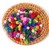 Acessórios Premium para DIY, Bobinas de Fio, Tecelagem com Fio de Jade Multicolorido 7mm, Anéis Espaçadores Artesanais Multicolores, Materiais e Componentes