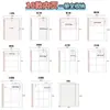Álbum de Almacenamiento A4 para Tarjetas Postales, Boletos Láser, Fotos Polaroid, Álbum de Tarjetas de Hojas Sueltas de Nueve Cuadrículas, Páginas de Revista de 3 pulgadas, 4 pulgadas, 6 pulgadas