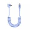 Cable de datos retráctil de resorte 6A carga súper rápida para Huawei Apple 14 cable de carga retráctil para coche carplay